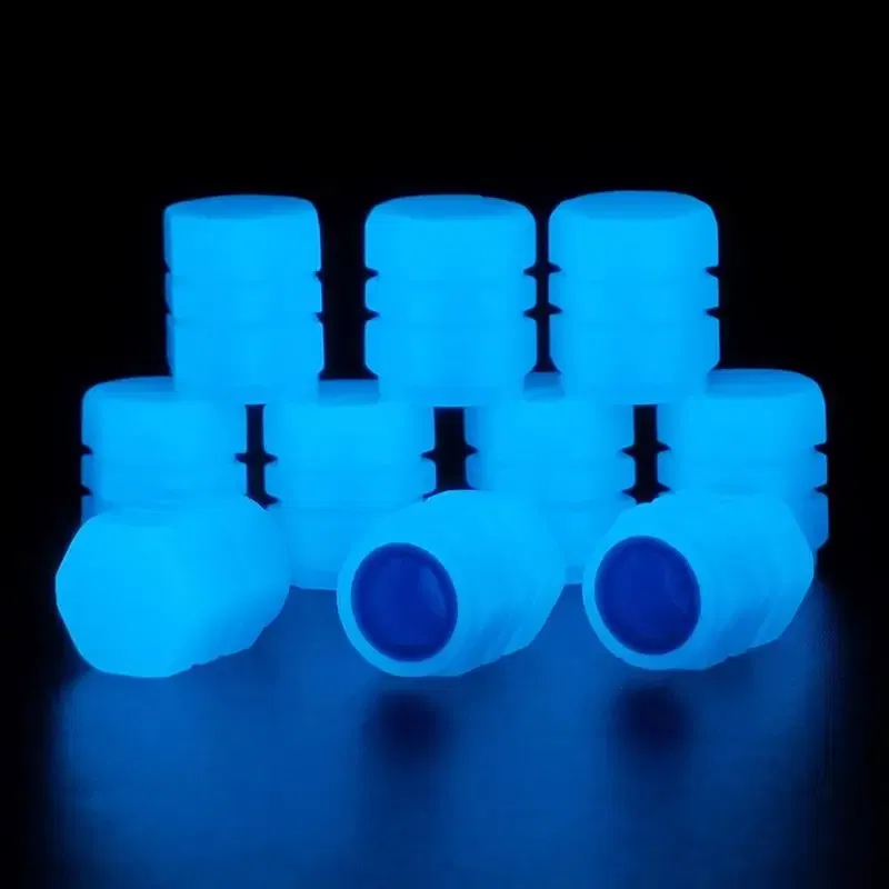 Color: green - car Luminous Tire Valve Cap for Citroen C4 C5 C3 Picasso Xsara Berlingo Saxo C2 C1 C4L DS3