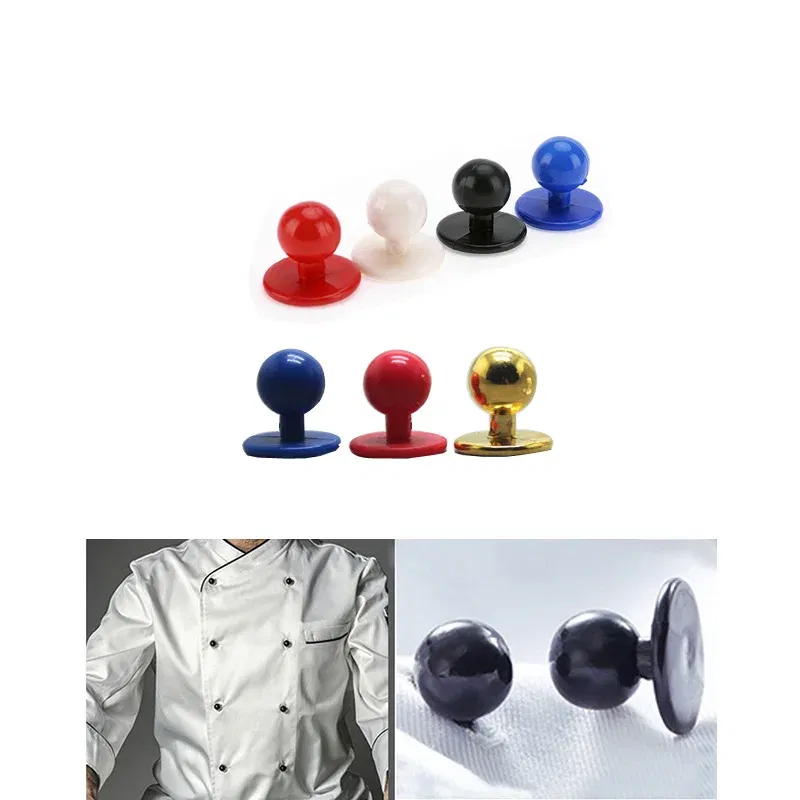 Color: antique silver, Size: 3# - XUNZHE 10 Pcs 11.5*18mm Restaurant Chef Uniforms Suit Buttons Color Plastic Buttons For Diy Costumes Parts Accessories