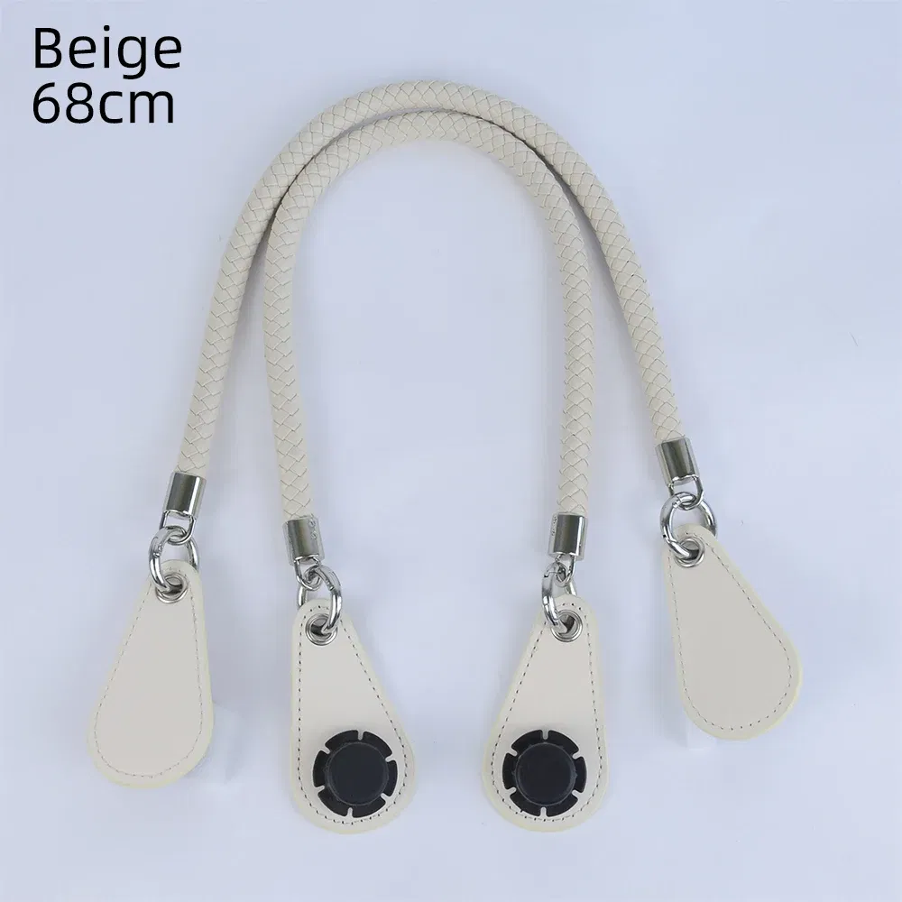 Color: Chocolate, Ships From: CHINA - 2025 Obag PU Woven braided leather Rope Handles strap belt for O Bag accessoires Tote Bag  Women's Bag Accessories