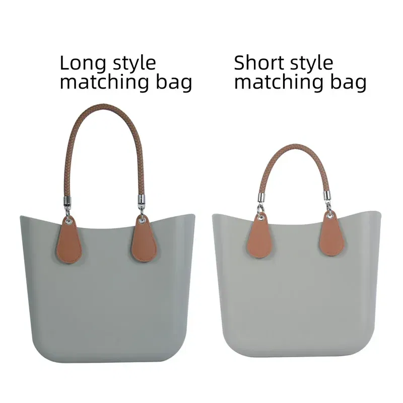 Color: Chocolate, Ships From: CHINA - 2025 Obag PU Woven braided leather Rope Handles strap belt for O Bag accessoires Tote Bag  Women's Bag Accessories