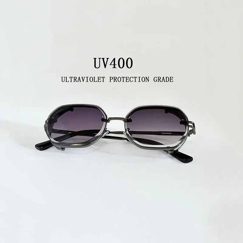 Lenses Color: Blue, Ships From: CHINA, Frame Color: other - 2024 Steampunk Sunglasses For Men Fashionable Square Punk Fashion Glasses Designer Sunglasses Women Trendy Gafas De Sol Hombre