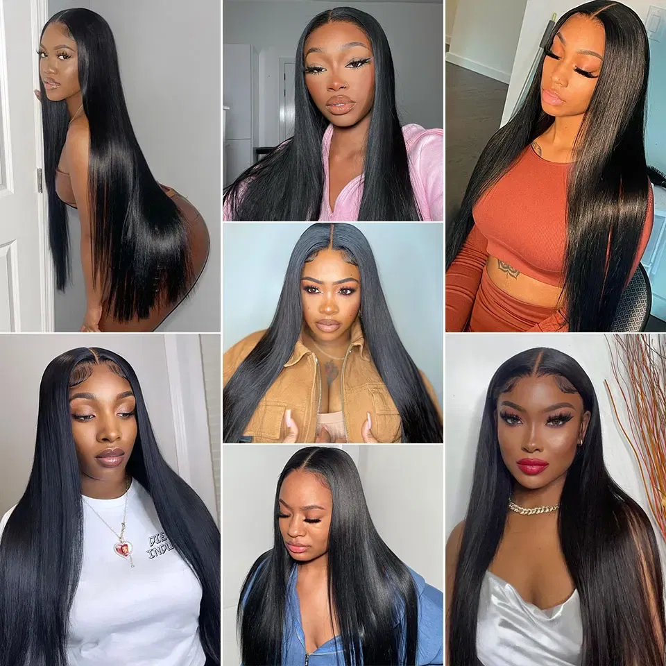 Stretched Length: 14inches - Peruvian Bone Straight Human Hair Bundles Deal Unprocessed Virgin Hair Extensions Long Thick Cheap Brazilian Hair Weave Natural