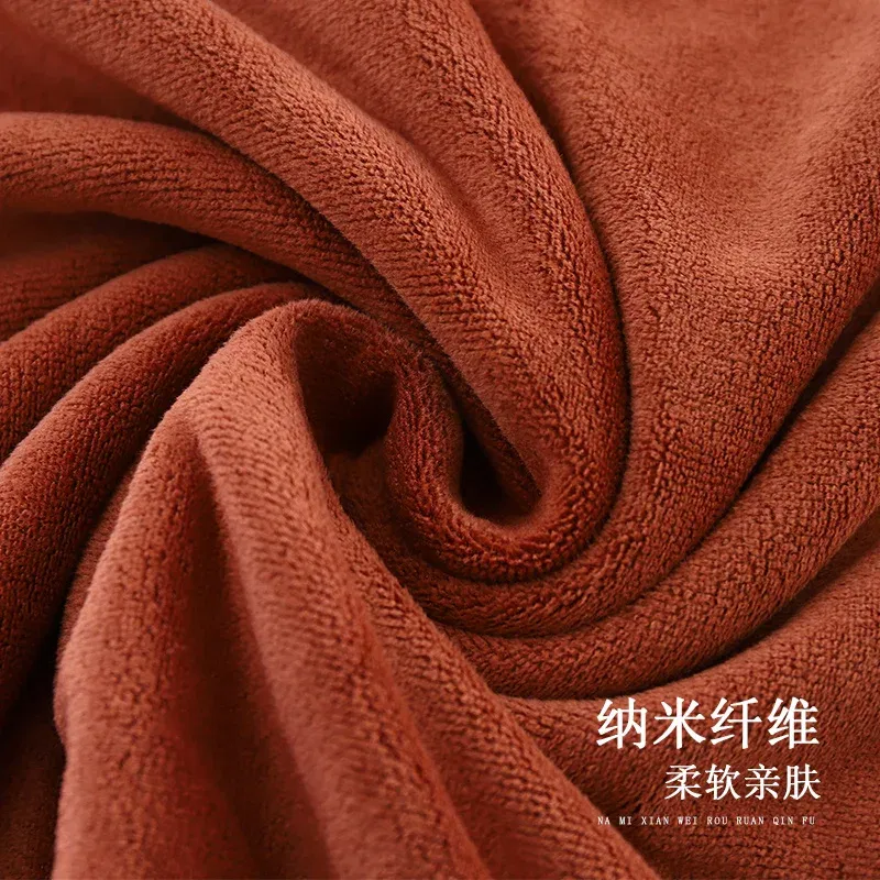 Color: Green, Size: XS - super large smooth and soft double-sided quick-drying microfiber bath towel thickened non-linting towel Sports beauty bath towe