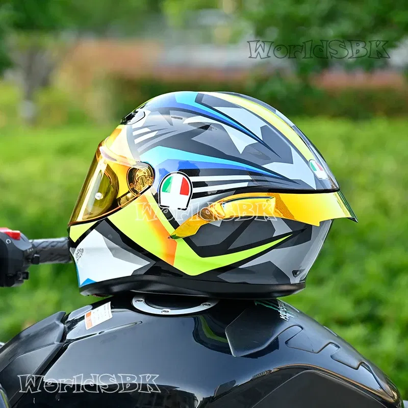 Color: Beige - Motorcycle Helmet Rear Spoiler Replacement for AGV K6 Tail Parts & Accessories