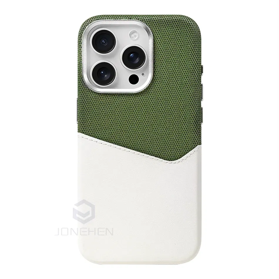 Color: GRAY, Material: Microfiber - For Magsafe Card Holder Leather Case For iPhone 16 15 13 12 17 Pro Max 14 Plus Pocket Wireless Charge Alloy Lens Magnetic Cover