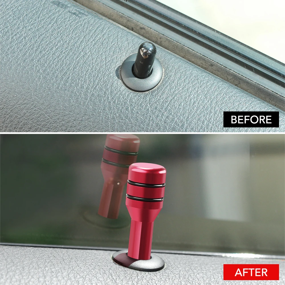 Color: Brown - New Car Truck Interior Door Lock Knob Pull Pins for Chevrolet Cruze Aveo Captiva Trax Lova Malibu Renault CAPTUR Megane Koleos