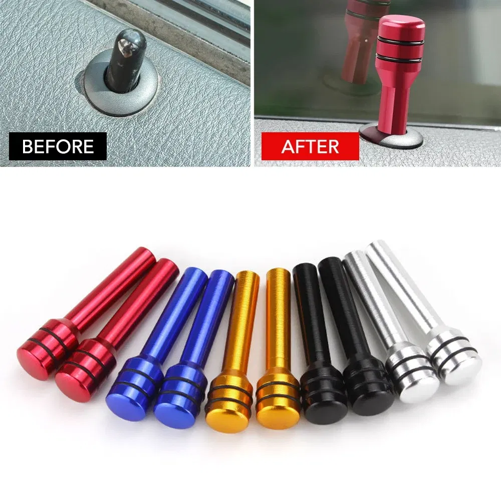Color: Brown - New Car Truck Interior Door Lock Knob Pull Pins for Chevrolet Cruze Aveo Captiva Trax Lova Malibu Renault CAPTUR Megane Koleos