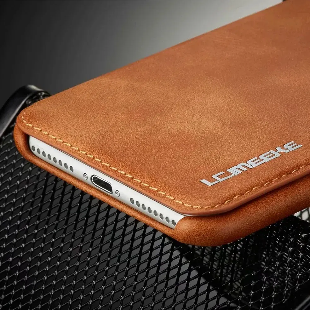 Color: Black, Material: Carbon Fiber - Luxury Ultra Thin Leather Case Flip Cover for Samsung S24 S23 S22 S21 S20 FE Ultra Plus A53 A52s S10  A50 S9 Note 20 10