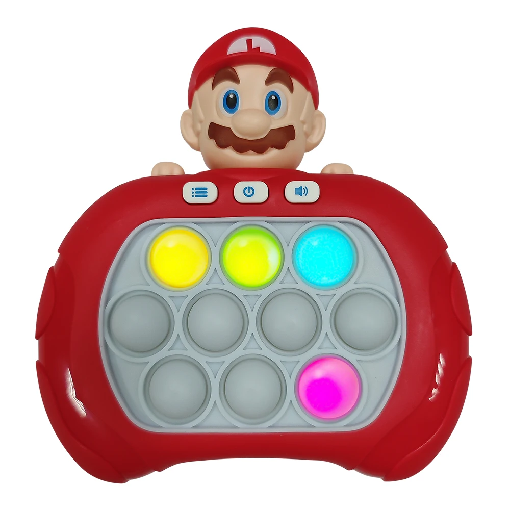 Color: Indigo - 2024 New Pikachu Quick Push Game Pop Up Fidget Bubble Electronic Pop it Pro Game Light AntiStress Toys For Adult Kids Gift 2024