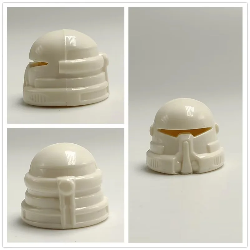 Color: Red - 1Pcs Star Wars Clone Trooper Helmet Building Block Mini Action Figure Toys