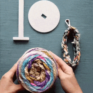 Portable Wrist Yarn Holder Svg