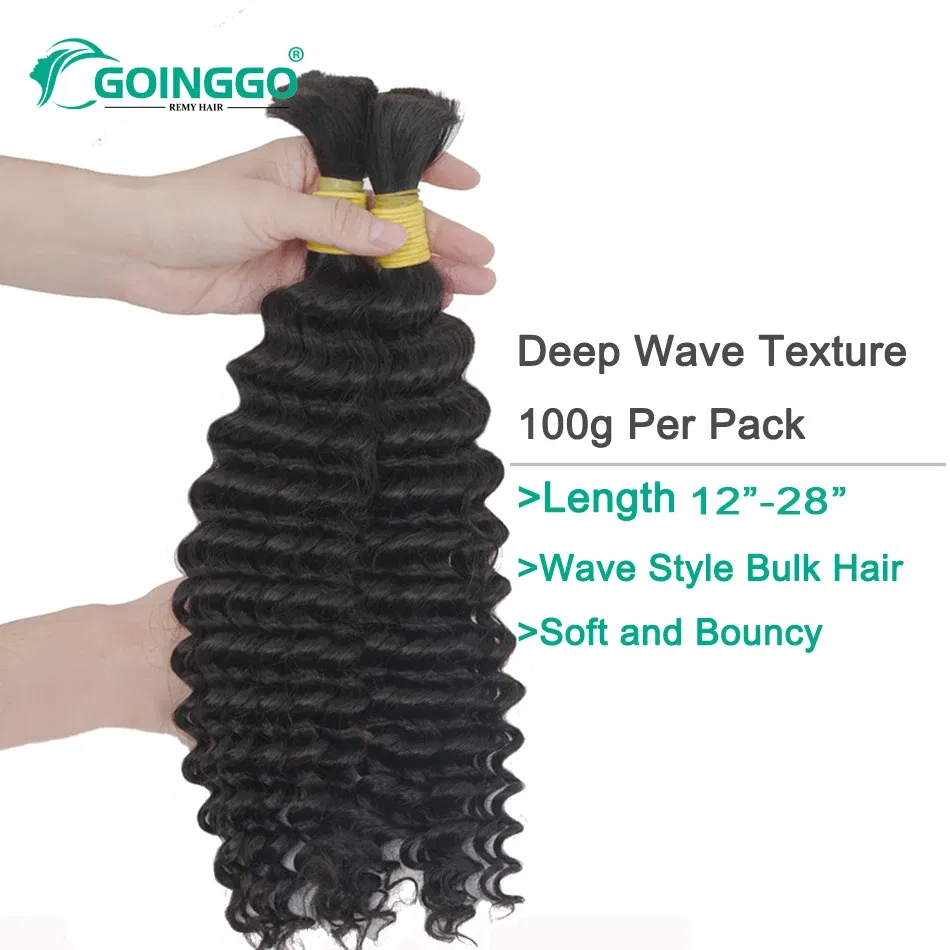 Color: 1B/27HL, Stretched Length: 20inches - Pre-Colored Brazilian Deep Wave Bulk Human Hair No Weft Remy Bulk Human Hair 14 To 28 Inch Bulk Hair Extension Crochet Braids