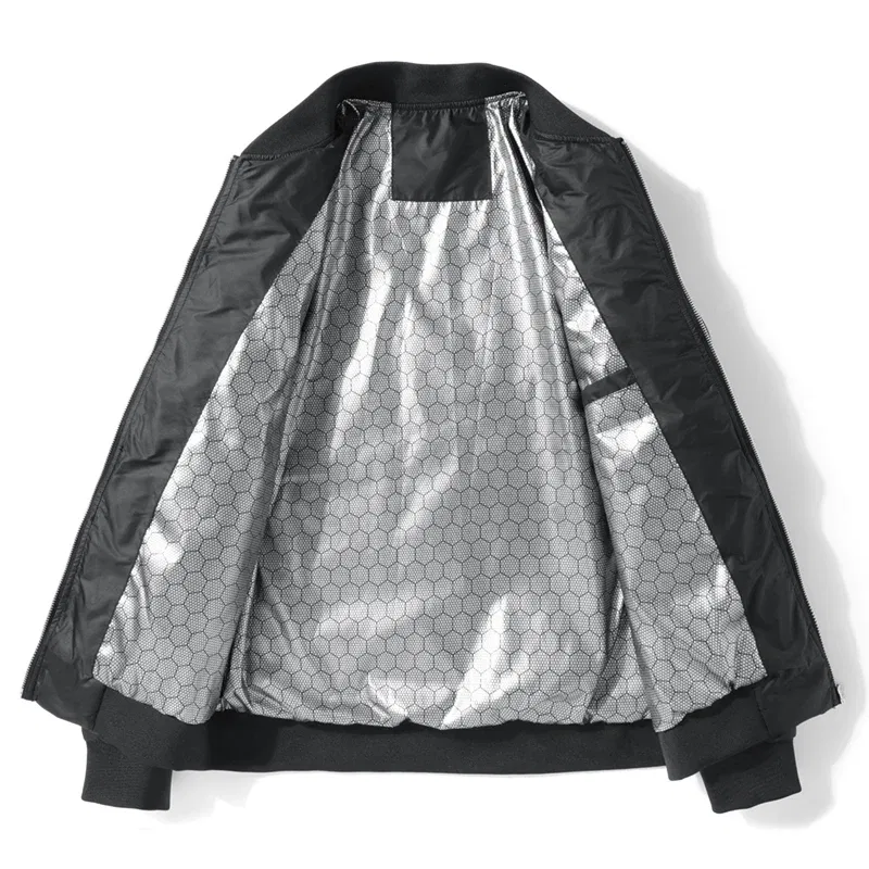 Color: black, Size: XL - Winter Men's Down Jacket Business Casual Stand Collar Windbreaker White Duck Down Padded Lightweight Puffer Coat Big Size 8XL