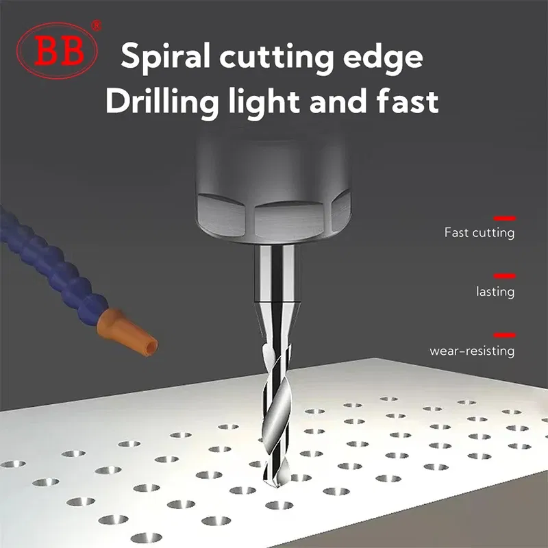 Hole Diameter: 12.7mm - BB 0.3~2.02mm Micro Drill Solid Carbide Bit Mini CNC Hole Making 3D Shank Diameter 4mm D4 Metal Steel Plastic 1PCS