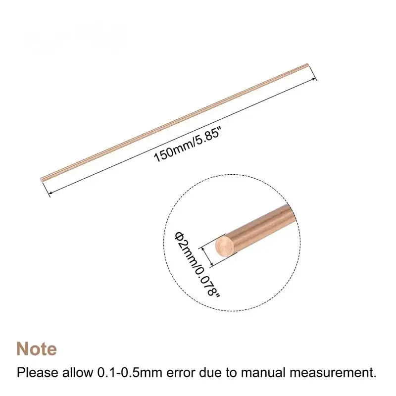 Color: Beige, Specification: 25mm - 1pcs Copper Round Bar Metal Rod Milling Metalworking 3mm 4mm 5mm 6mm 8mm-30mm Length50mm-300mm Copper Rod