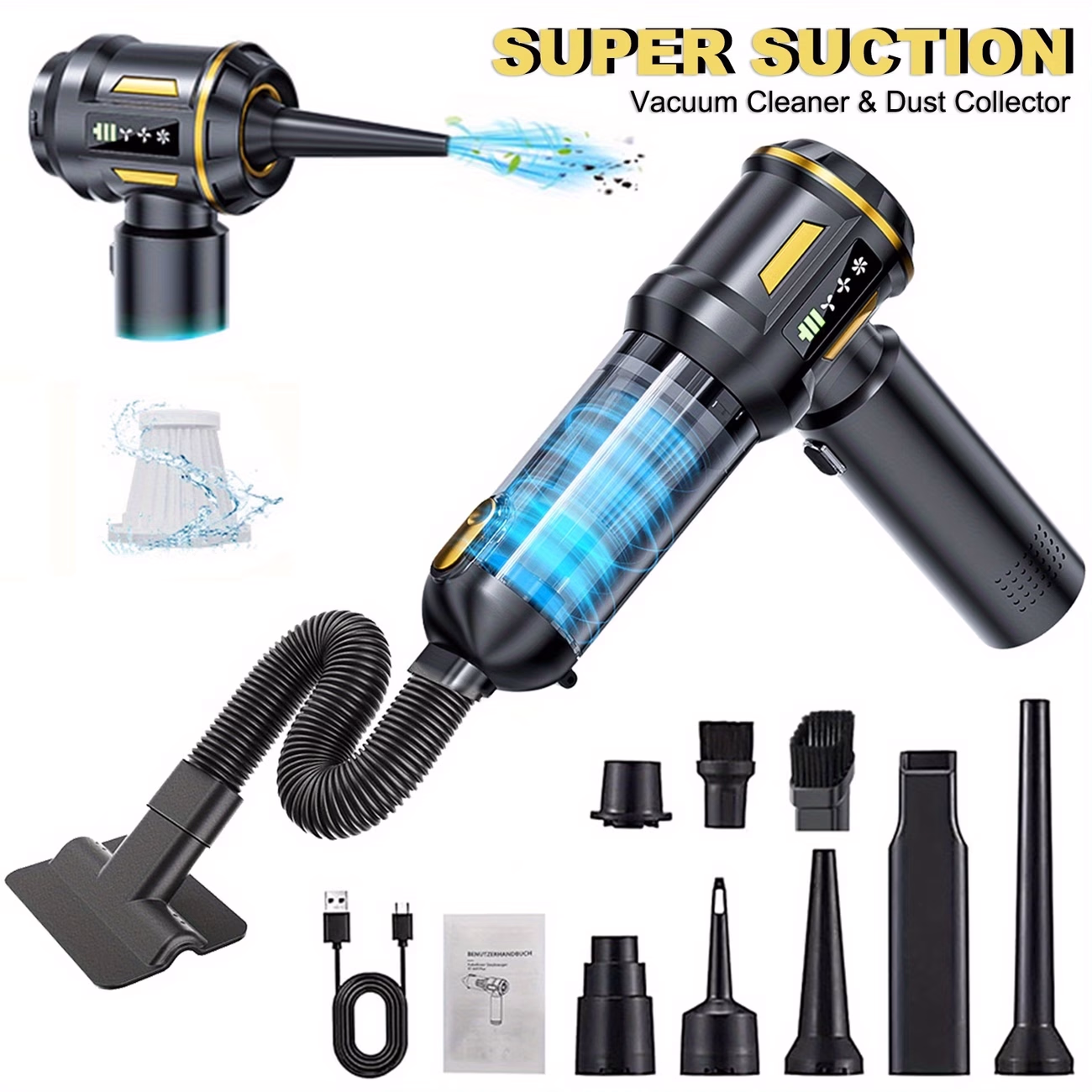 QILIEASY Portable Suction Device – Powerful, Portable, and Efficient for Home Use