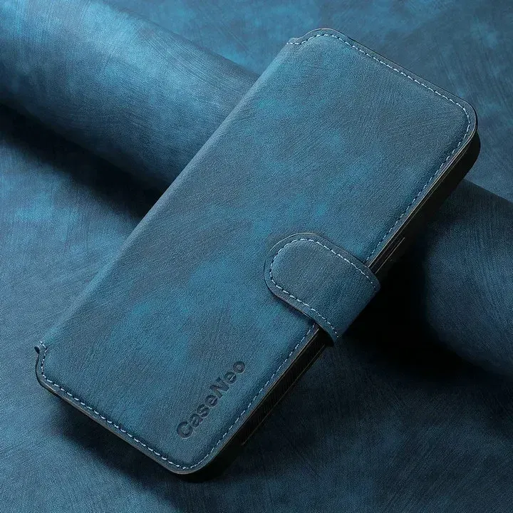Color: Blue, Material: PVC - For Poco F8 Ultra F7 X7 X6 M6 M7 Pro 5G Luxury Case RFID Leather 2IN1 Detachable Book Funda Xiaomi Poco F6 X5 X 6 F 8 Flip Cover