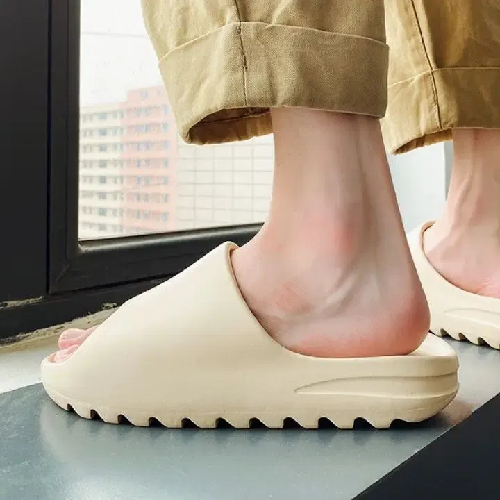 Color: black, Shoe Size: 35, Ships From: CHINA - Goosecret Men EVA Platform Cloud Slippers Soft Sole Sandals Non-Slips Bedroom Slides Male Cozy Home Shoes Soft Sole Beach Slides