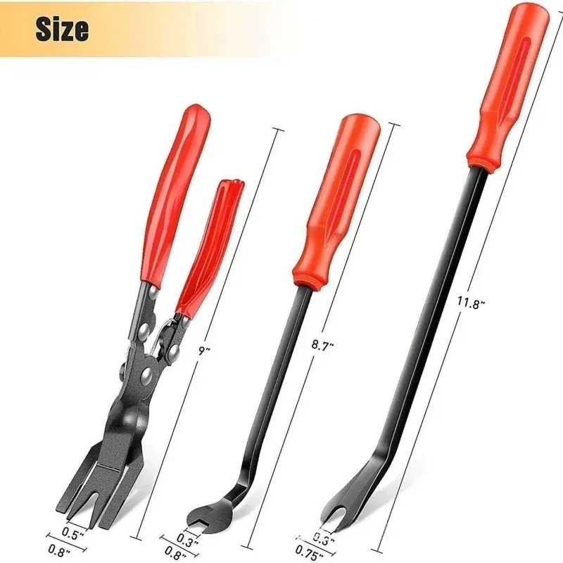 Color Name: Green - Car Headlight Repair Installation Tool Trim Clip Removal Pliers Van Door Panel Fascia Dash Upholstery Remover Tool Dropshipping
