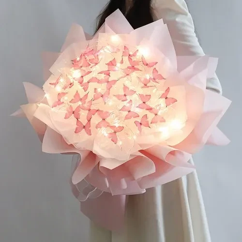 DIY Butterfly Bouquets Handmade Butterfly Flower Bouquet Gift for Girlfriend——♥️49% limited time discount♥️