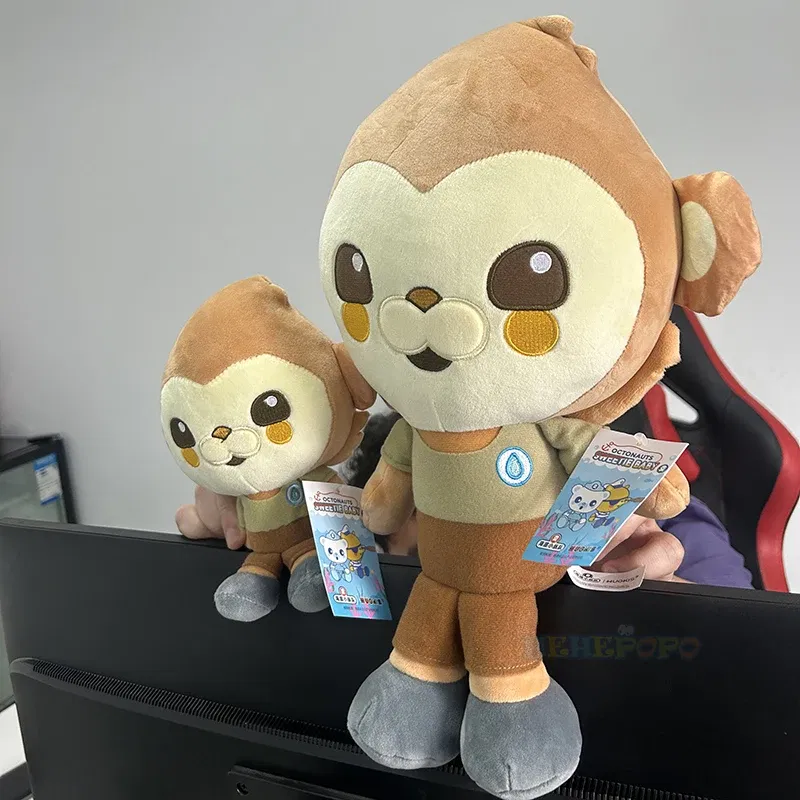 Color: CRIMSON - 35cm Original Octonauts Plush Toys Barnacles Peso Kwazii Tweak Vegimal Animal Stuffed Party Birthday Gift Kid Christmas Girl Toy