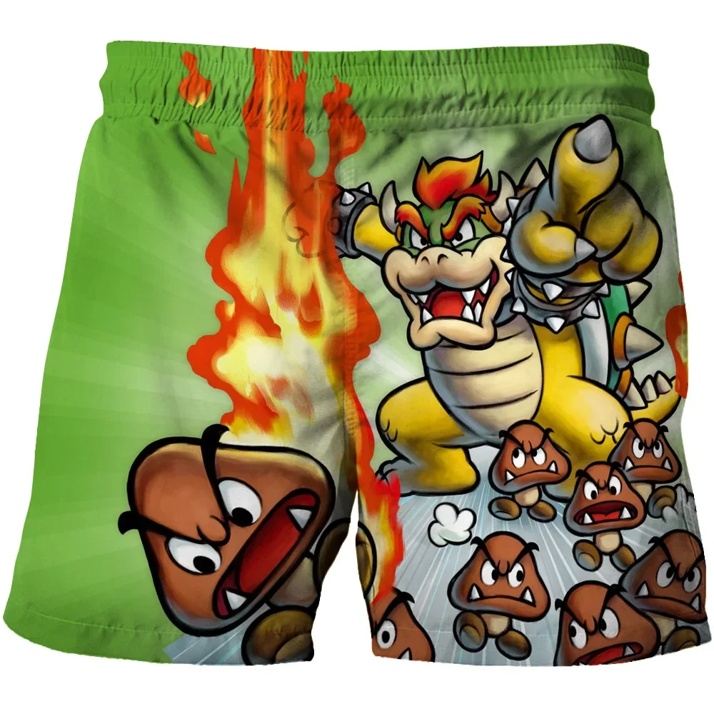 Color: Pink, Kid Size: 4T - Super Marios Children's Swimming Pants Boys' Swimming Pants Children's Swimming Pants Beach Shorts Boys' Swimming Suits Children