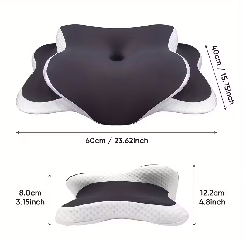 Yozea™ Ergonomic Butterfly Neck Pillow – Adjustable Support for Side, Back, and Stomach Sleepers