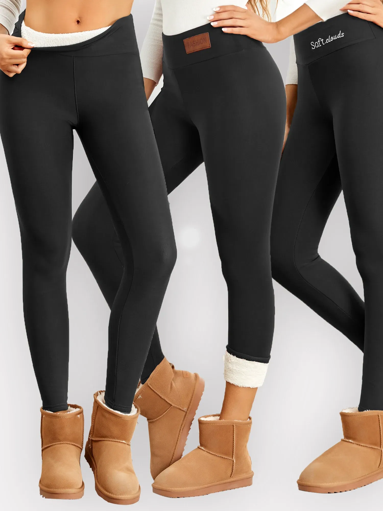 Color: Blue, Size: S - Super Warm Winter Leatherlabel Leggings Of Women Skinny Stretch High Waist Prevent Cold Leggings Casual Classic Pants
