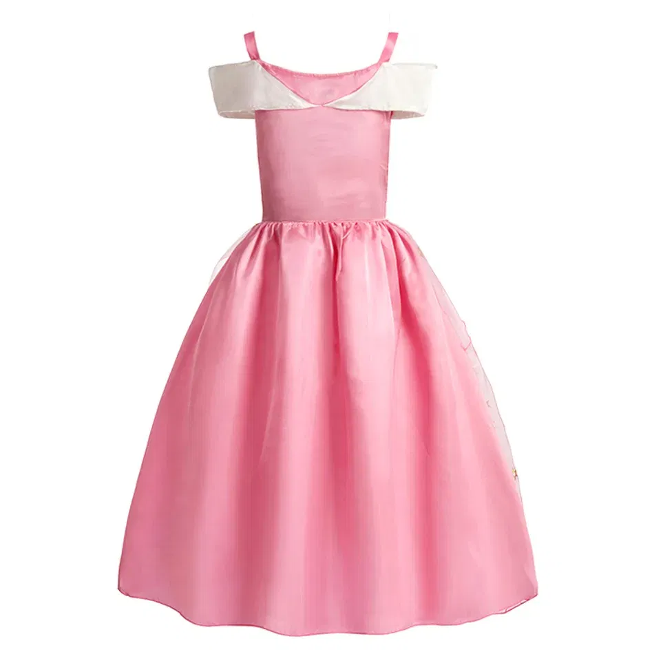 Color: army green, Kid Size: 2T - Children Halloween Disguise Aurora Cinderella Disney Princess Costume Festival Dress up Kids Girls Sleeping Beauty Frock 1-12Yrs