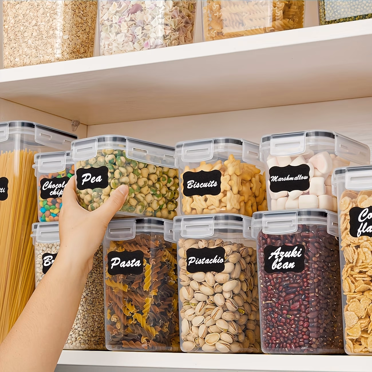THELiFE™ 72/36/18pcs Food Storage Container Collection – Ultimate Organization for Your Kitchen Pantry