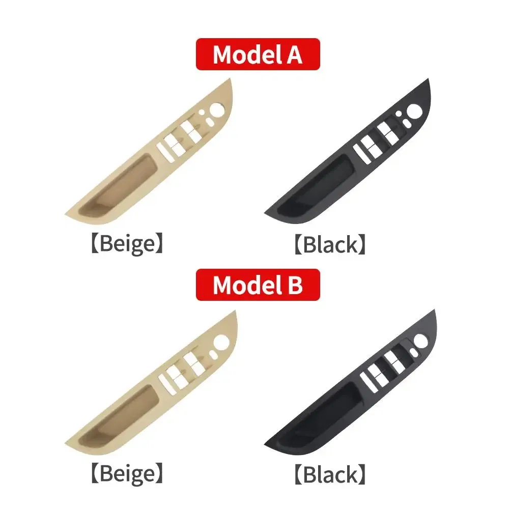 Color: Beige, Ships From: CHINA - LHD Car Interior Inner Door Handle Panel Trim Cover For BMW E60 E61 5 Series 520 525 528 2008-2010 Black Beige 51416983705