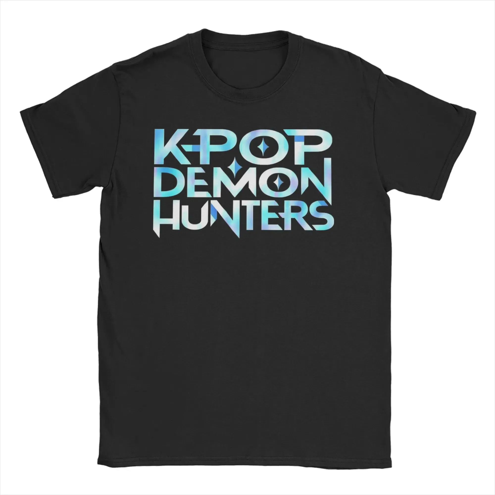 Color: Brown, Size: 4XL - Men Women T-Shirts Kpop Demon Hunters Zoey Huntrix Amazing Cotton Tees Short Sleeve  T Shirt O Neck Clothes Printing