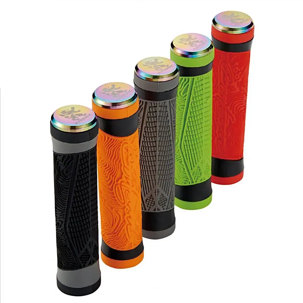 Color: Blue, Ships From: CHINA - 1 Pair Durable Ergonomic Design Anti-deformation Bicycle Handlebar Grips Good Flexibility Bike Handle Grips Stoppers