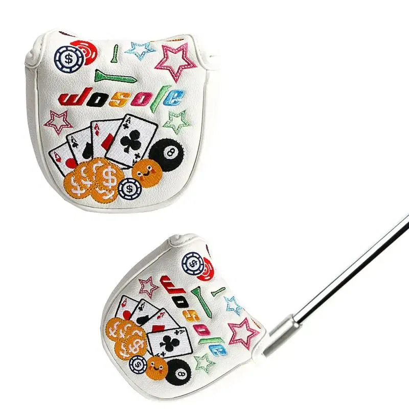 Ships From: CN, Color: Black - Golf Iron Covers Golfs Rod Covers Golfing Golf Iron Head Covers PU Leather Waterproof Golf Club Headcover Iron Putter Head Cover