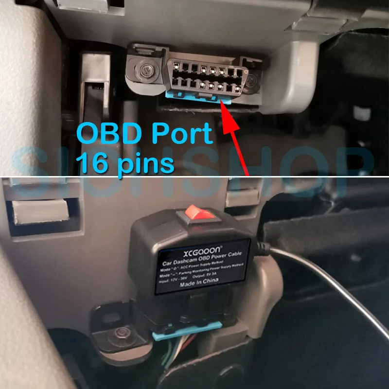 Color Name: Orange - XCGaoon 24Hours Car OBD Hardwire Kit With Mini Mico USB Port 5V 3A Charging Cable For XiaoMi 70Mai YI 360 Dash Cam DVR