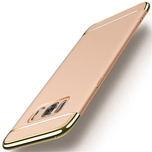 Color: Gold, Material: Cotton Fabric - Luxury 3 in 1 Case for Samsung Galaxy S6 S7 Edge S8 S9 S10 Plus Note 8 9 Hard Cover J3 J5 J7 Pro 2017 J4 J6 J8 2018 A20 A30 A50