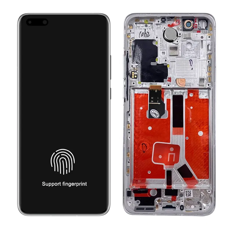 Color: NAVY, Ships From: CHINA - 2025 A+ 6.58"NEW P40 Pro Screen Replacement for huawei P40 Pro LCD display ELS-NX9 ELS-N04 Touch Screen Digital with Frame