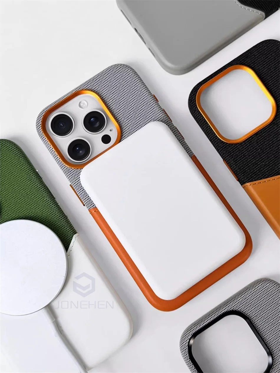 Color: Blue, Material: Plastic - For Magsafe Card Holder Leather Case For iPhone 16 15 13 12 17 Pro Max 14 Plus Pocket Wireless Charge Alloy Lens Magnetic Cover