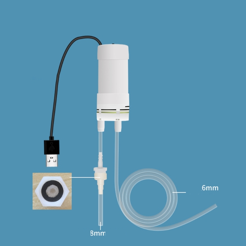 Color: WHITE - Water Pump Self-priming Pump 5V Water Pump USB Small Pump Vacuum Mini Elecctric Water Pump Replacement 4L/min Drop Ship