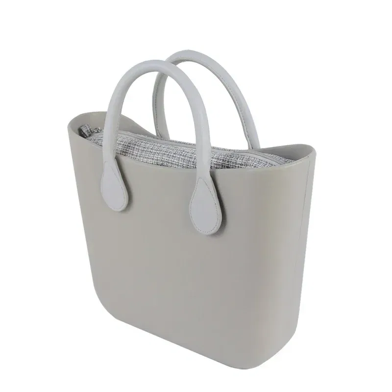 Color: SKY BLUE - TANQU Classic Mini linen canvas organizer fabric inner lining Insert for Obag Mini O Bag Women's Handbag Accessory