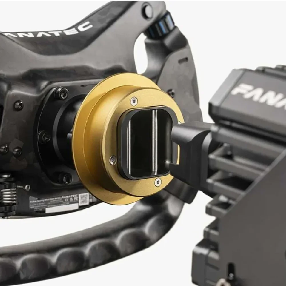 Color: black - Fanatec QR2 Pro Bundle (Type-C) Quick Release for Fanatec Base, RXIMO QR2 Pro Wheel-Side & QR2 Base-Side (Type -C port)