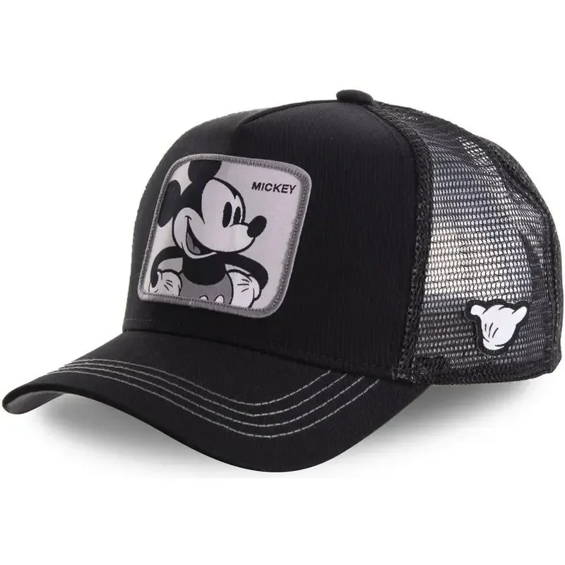 Color: Lake Blue, Size: Adjustable - Hot Sale Unisex Anime Cartoon Cap Disney Embroidery Baseball Cap Men Women Trucker Hat