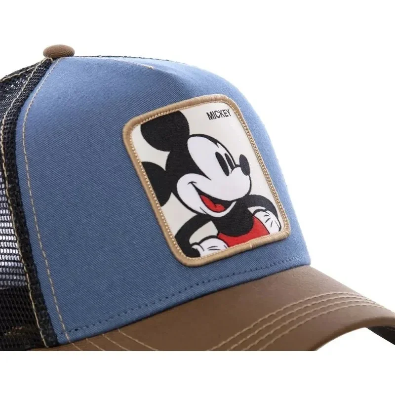 Color: Lake Blue, Size: Adjustable - Hot Sale Unisex Anime Cartoon Cap Disney Embroidery Baseball Cap Men Women Trucker Hat