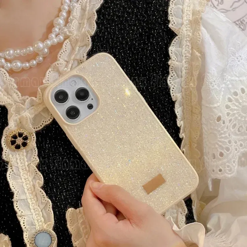 Color: Dark Blue, Material: PP - Luxury Glitter Designed Shell For iPhone 16 15 Pro Max 14 13 12  Luxurious Bling Sparkling Rhinestone Diamond Jewels Cover Case