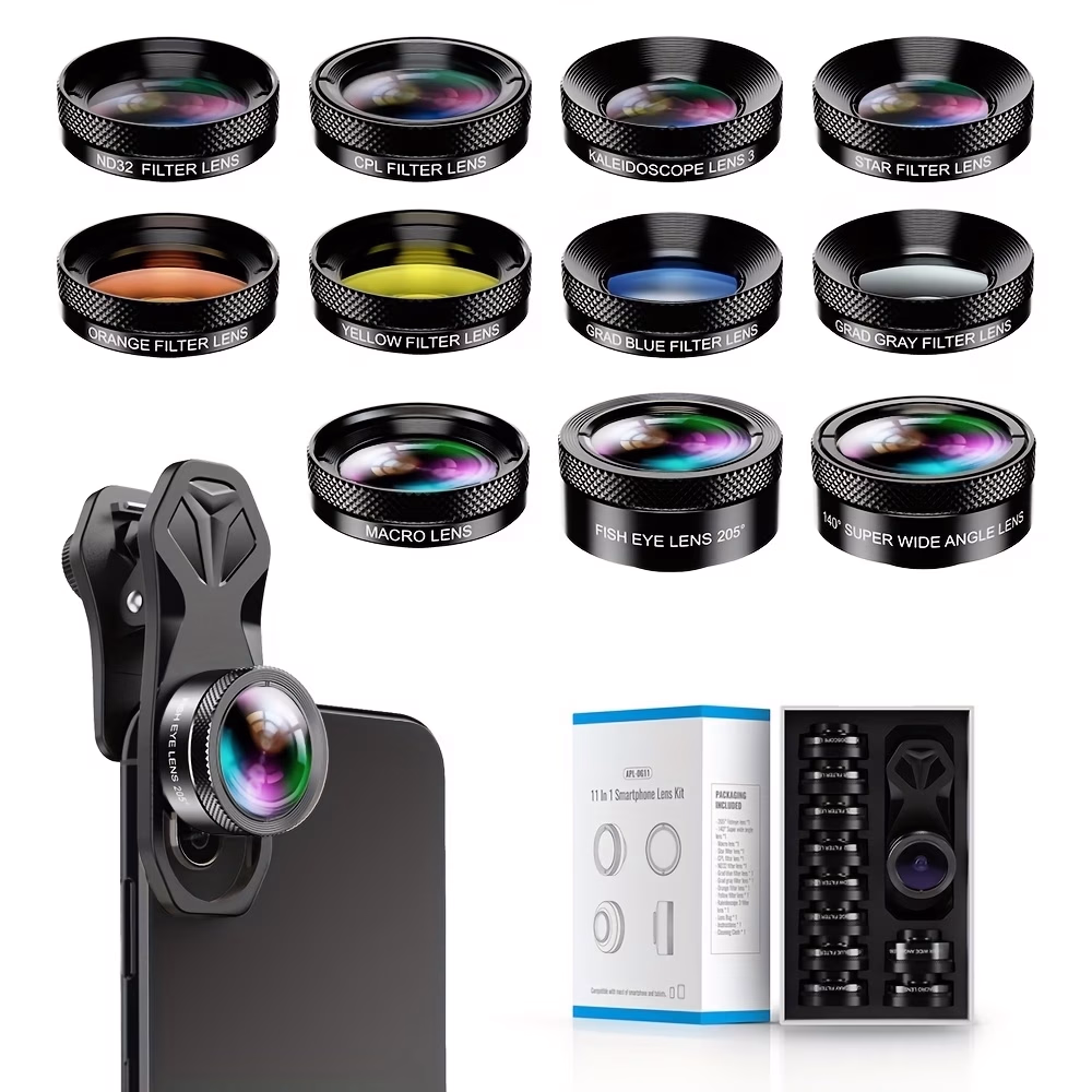 APEXEL 11-in-1 HD Multi-Function Smartphone Lens Kit – Take Your Mobile Photography to the Next Level