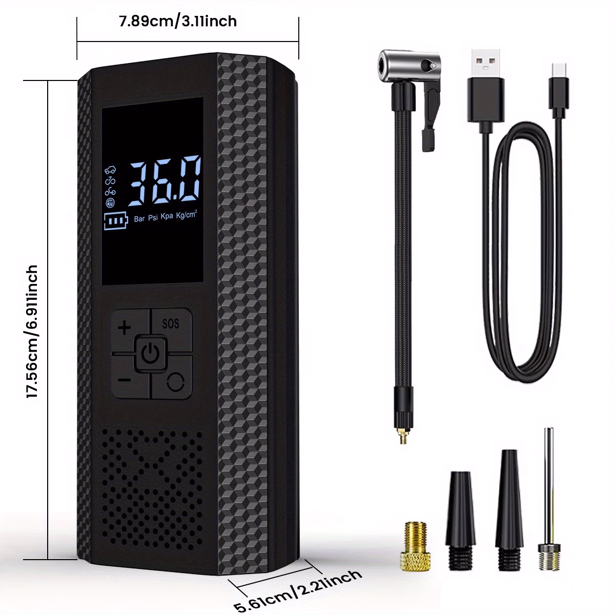 UTEK Portable Air Compressor Tire Inflator – Fast and Efficient Tire Inflation for Car Maintenance