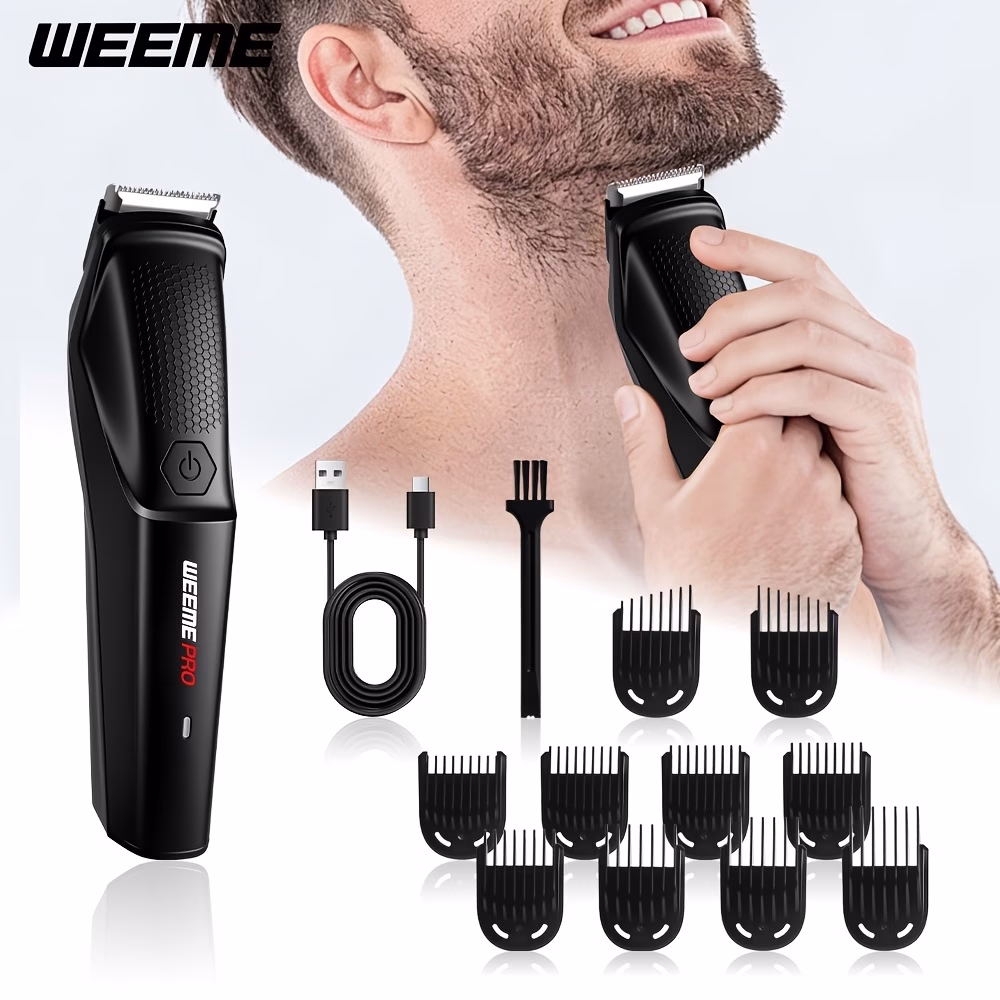 WEEME Men’s Beard Trimmer, Hair Clippers & Electric Shaver – All-in-One Grooming Solution for Men
