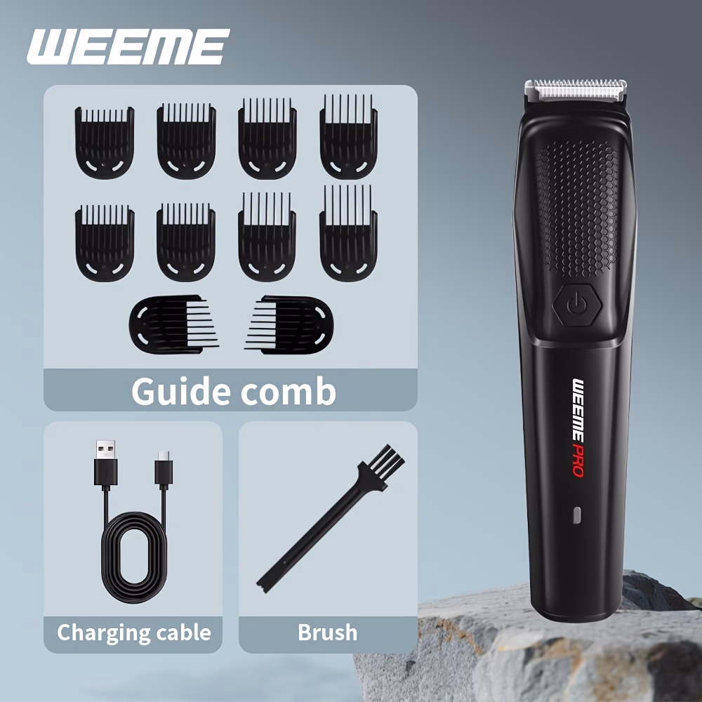WEEME Men’s Beard Trimmer, Hair Clippers & Electric Shaver – All-in-One Grooming Solution for Men