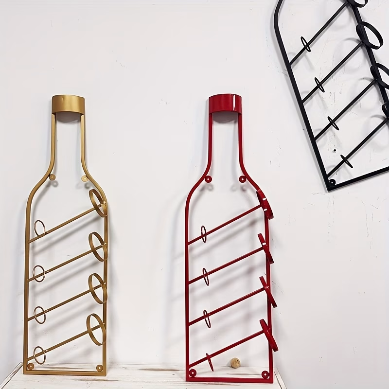 ITECHJOY Vintage Bronze Wall-Mounted Wine Rack – Stylish and Functional Wine Bottle Holder
