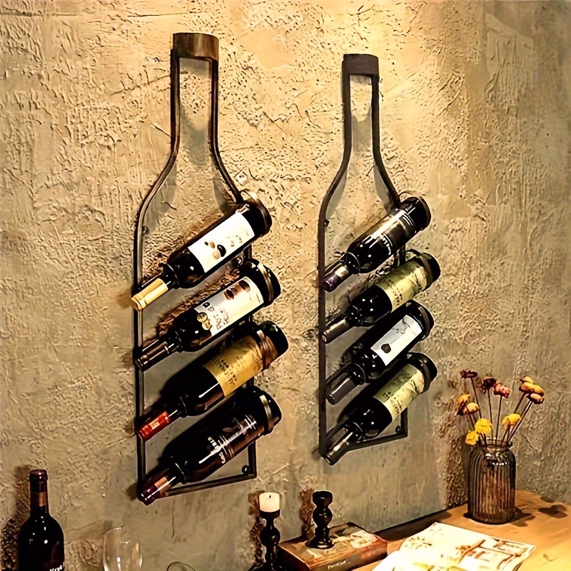 ITECHJOY Vintage Bronze Wall-Mounted Wine Rack – Stylish and Functional Wine Bottle Holder